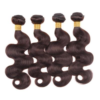 China Wholesale Dark Curly Body Wave 2# Brown Brazilian Hair Bundles 8 Inch Human Curly Hair Wig Extension for sale