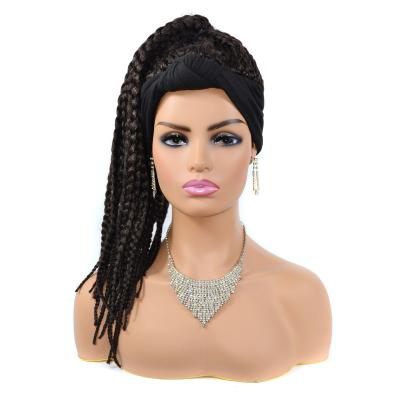 China Silky Straight Wave Braided Synthetic Hair Dreadlocks Hair Wigs Headband Hair Wigs, Small order is welcome for sale