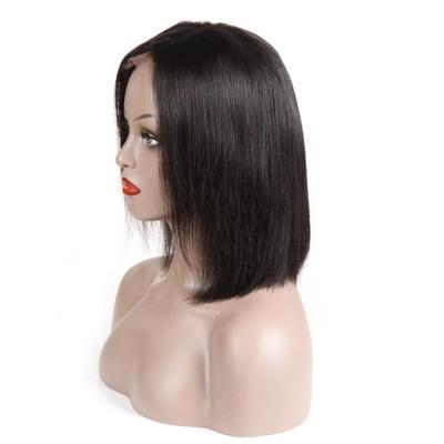 China Beautiful Design Bobo Style Human Hair Wig, 100% Natual Hair Body Wave OEM Brazilian Short Double Drawn Bob Wigs for sale