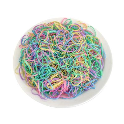 China Scrunchies Wholesale Colorful Silicone Resilient Elastic Hair Bands Hair Accessories, 500/850/1000pcs/Pack for sale