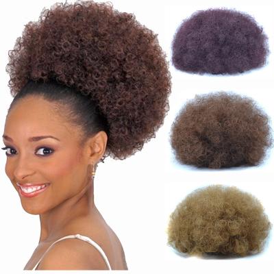 China Popular Hot Selling Africa Chignon Bun Afro Kinky Curly Hair Hair Bun Wig for sale