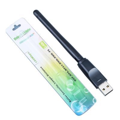 China Wifi Controlled Best Wifi Signal Receiver 11AC Driver 150Mbps USB Wifi Dongle 2.4ghz Antenna Free Wireless USB Adapter for sale