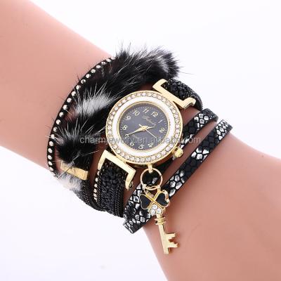 China Wholesale Non-specific Style Ladies Watches Modern Band With Crystal Women Strap Luxury Watch With Key Pendant BWL279 for sale