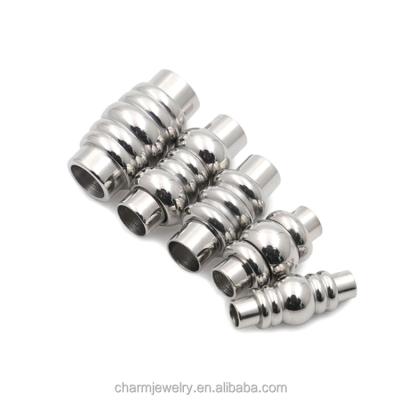 China 316 or 304 Stainless Steel CTBX009 Fashion Jewelry Findings Wholesale Silver Plated Magnetic Screw Clasps for Necklace and Bracelet for sale