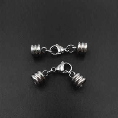 China 316 or 304 stainless steel BXDT009 stainless steel jewelry accessories lobster clasps with screw thread end clasps for making bracelet/necklace for sale