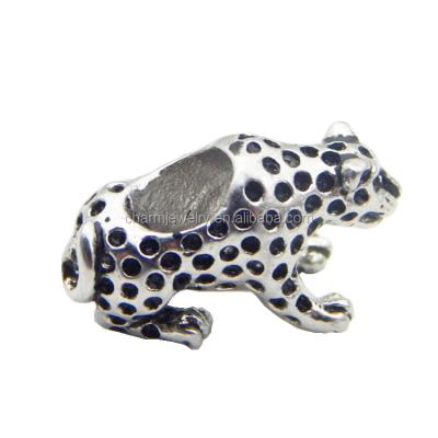 China Punk Jewelry Findings Stainless Steel Animal Charm For Bracelet Jewelry Making 5.5 Mm Big Hole Charm BXGZ020 for sale