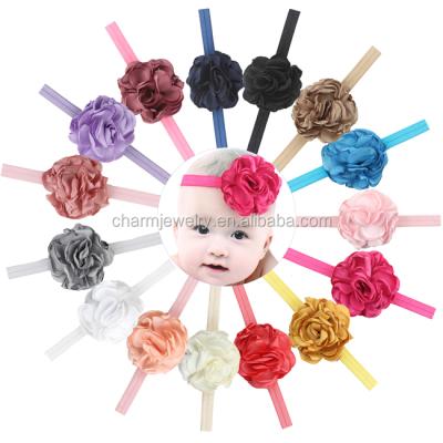 China Soft Hot Selling Elastic Flower Hair Band Hair Accessories For Babies BTS022 for sale