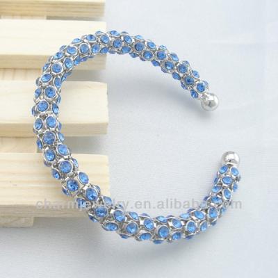 China Hot Sale FASHIONABLE Aqua Crystal Fashion Bangle Bracelet for sale