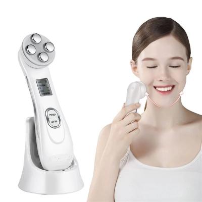 China Professional Face Lift Skin Tightening LED Light EMS Photon Face Wrinkle Removal RF Radio Frequency Facial Skin Tightening Machine for sale