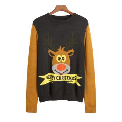 China Ugly Sweater Men's Anti-Wrinkle Reindeer Peak Reindeer Peak Christmas Winter Unisex Crewneck Sweater for sale