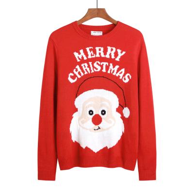 China Wholesale Custom Anti-Wrinkle Winter Crewneck Mens Wool Ugly Christmas Sweater Christmas Sweater For Men for sale