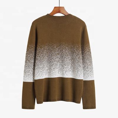 China Wholesale Custom Made High Quality Knitted Sweater Jacquard Sweater Men Pullover Anti Shrink For Winter for sale