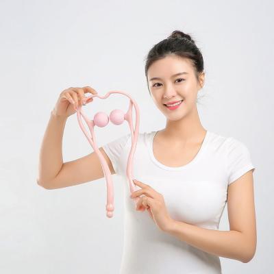 China Manufacturer High Quality Plastic Handheld Best Manual U Shaped Neck Massager for sale