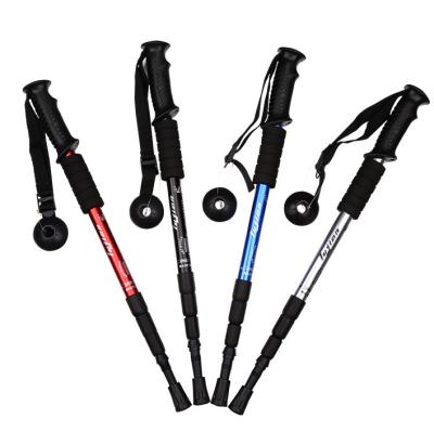 China Hot Selling Shockproof Durable Handheld Aluminum Trekking Climbing Poles For Outdoor Walking Trekking Climbing for sale