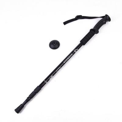 China Korean Style Handheld Low Price Solid Folding Trekking Pole Daily Use Hiking Climbing Stick for sale