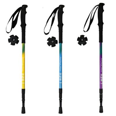 China Handheld Fashion Multifunctional Alpenstock Hiking Outdoor Climbing Stick Camping Equipment Walking Stick for sale