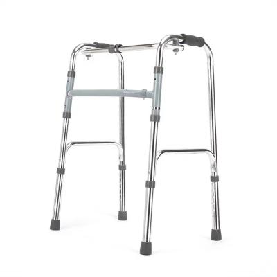 China EVA Aluminum Alloy Walker Folding Walking Aid For Elderly Quadrupeds Crutches for sale