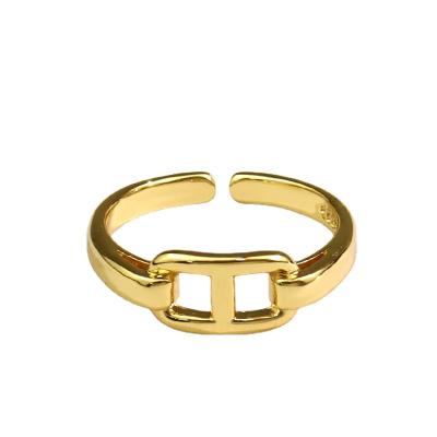 China Fashion New Design New Vintage Fashion Ring Gold Open Ring For Women Jewelry for sale