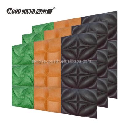 China New Design Minimalist GOODSOUND Night Club 600*600 Acoustic Polyester Felt Interior 3D Wall Panels Soundproof Panel for sale