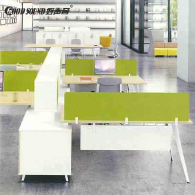 China Highly Efficient Sound Absorption GoodSound Partition Office 100% Polyester Soundproof Acoustic Screen Screens Office Divider for sale