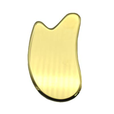 China Leisure Heart Shape Copper Metal Gua Sha Tool For Facial Scarping Brass Guasha for sale