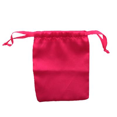 China Pink Silk Brocade Drawstring Jewelery Pouch Bag Blow-Held Gift Bags Baskets Drawstring Coin Purse for sale