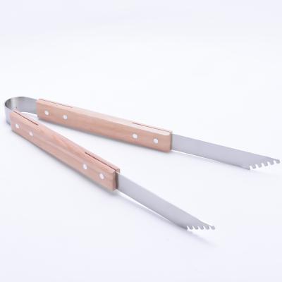 China 2019 Best Selling Easily Cleaned Saber 37.7cmBBQ PLIERS With Wooden Handle for sale