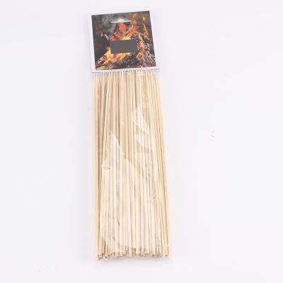 China Wholesale Price Easily Cleaned Saber 20 25 30 40 cm BBQ Stick Custom Logo Bamboo Skewer Sticks for sale