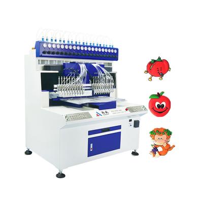 China Factory Hot Selling Easy Learn And Operate PVC Soft Label Plastic Extruders Machine For Making Keychains Dripping Machine for sale