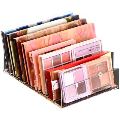 China Wholesale Viable Ready To Ship Clear Acrylic Cosmetic Storage Case Eyeshadow Palette Display Holder for sale