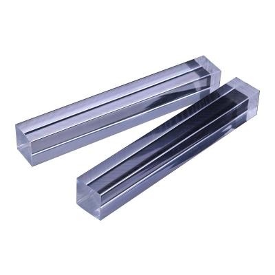 China XITU Ornament Acrylic Advertising Extruded Large Square Rod Solid Extruded Plastic Acrylic PMMA Transparent Curtain Rod for sale