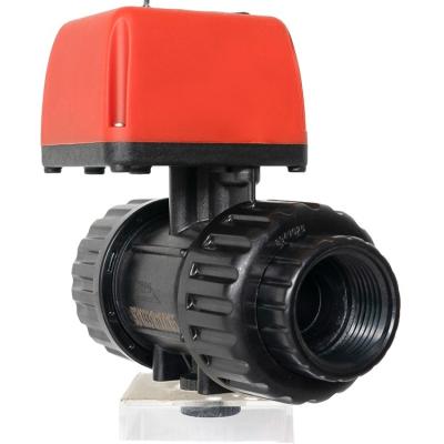 China HEPHIS DN15-50 Two Ways Electric Motorized Ball Valve Actuator General Electric Ball Valve 12V 24V For Water System for sale