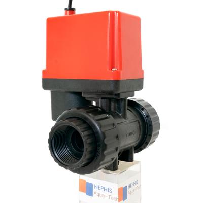 China HEPHIS DN15-50 2 Ways General Ball Valve Motorized Electric Actuator Ball Valve 12V For Water System for sale