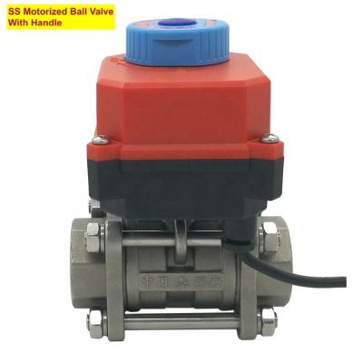 China General DN20 DC24V 16Bar 50Mm Zigbee Electric Actuated Water Motorized Ball Valve Rotation G3/4 Time 100000+