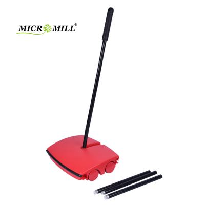 China Manufacture Supplier Stainless Steel Brush Household Cleaning Broom Durable Rotating Magic Carpet Sweeper for sale