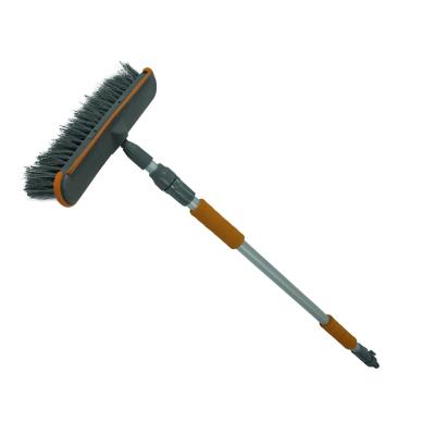 China Rubber Bumper OEM Customized Extendable TPR Water Flow Telescopic Flow-Through Rod Cleaning Brush for sale