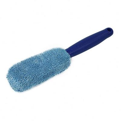 China Microfiber Twist Pad Remove Dirty From Car Wheel Cleaner New Style Tire Car Wash Brushes Microfiber Metal Free Wheel Cleaning Brush for sale