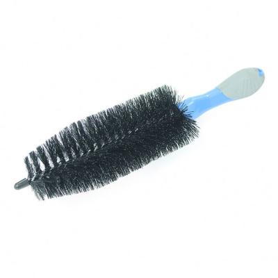 China Custom PP Small Brush Factory Speed ​​Tire Scrubber Exhaust Soft Flexible Tip Brush Cleaning Wash Car Wheel Brush for sale