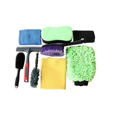 China Eco-friendly Microfiber Car Wash Kit Clean Set Customize Car Cleaning Tools for sale