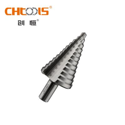 China CHTOOLS Drilling Holes Straight Flute HSS Step Drill Bits Used For Metal Made Of High Quality High Speed ​​Steel for sale