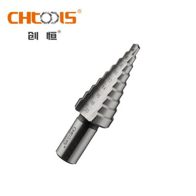 China Borehole CHTOOLS HSS Step Drill Bit For Sheet Metal Drilling for sale