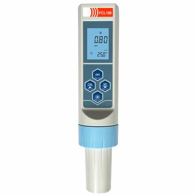 China Swimming pool water quality analysis residual chlorine meter Pen type mini residual chlorine tester FCL100 for sale