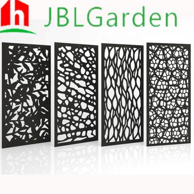 China Laser Cut Metal Privacy Room Divider Corten Steel Screen For Garden Outdoor for sale