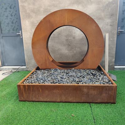 Cina Rusty Waterfall Corten Steel Water Feature 1800mm*1800mm Anti Wear in vendita