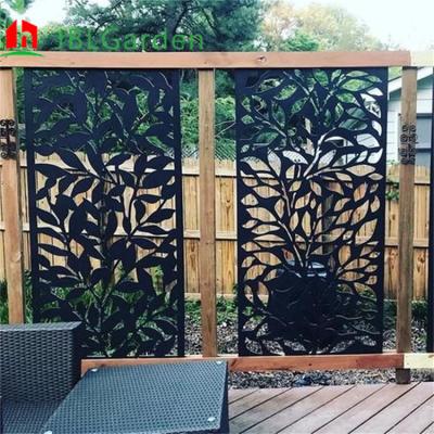 China 1/6 Laser Cut Yard Weathering Steel  Corten Metal Garden Screens 2mm Thickness for sale