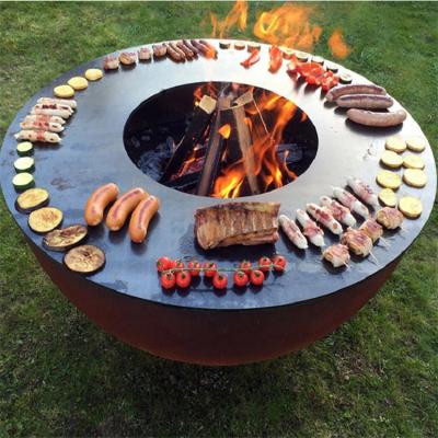 China Horno de pizza portátil Corten Grill de acero fácil de montar al aire libre en venta