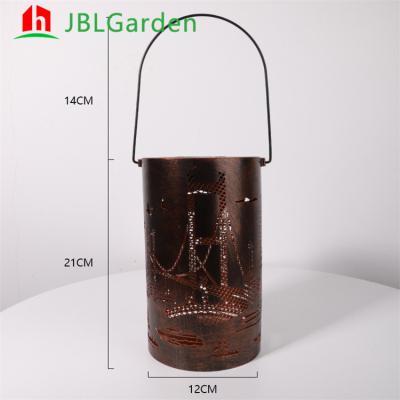 China Outdoor Garden Lights Weathering Steel Rust Path Light Garden Bollard Lights Urban Bollard for sale