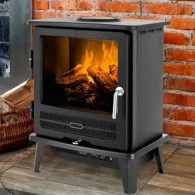 China Black Wood Burning Fire Pits Cast Iron Construction Iron Vintage Wood Burning Stoves for sale