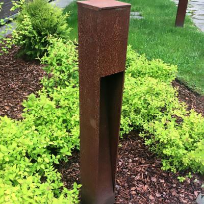 China 3000K Bollard Lighting Outdoor Corten Steel For Lawn en venta