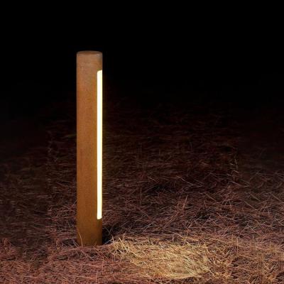 China 3000K Led Garden Bollard Lights Corten Steel IP65 for sale